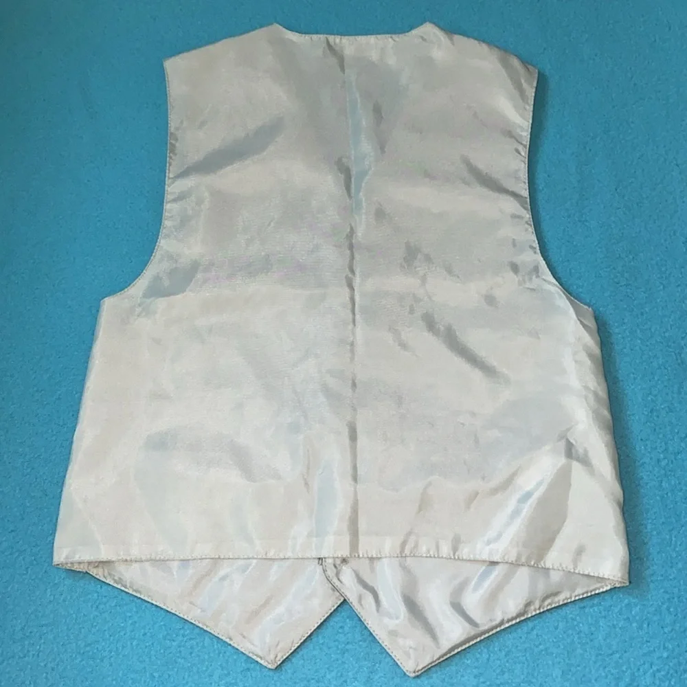 VAN HEUSEN 3 piece suit set vest pull on pants  long sleeve button down size 7-8